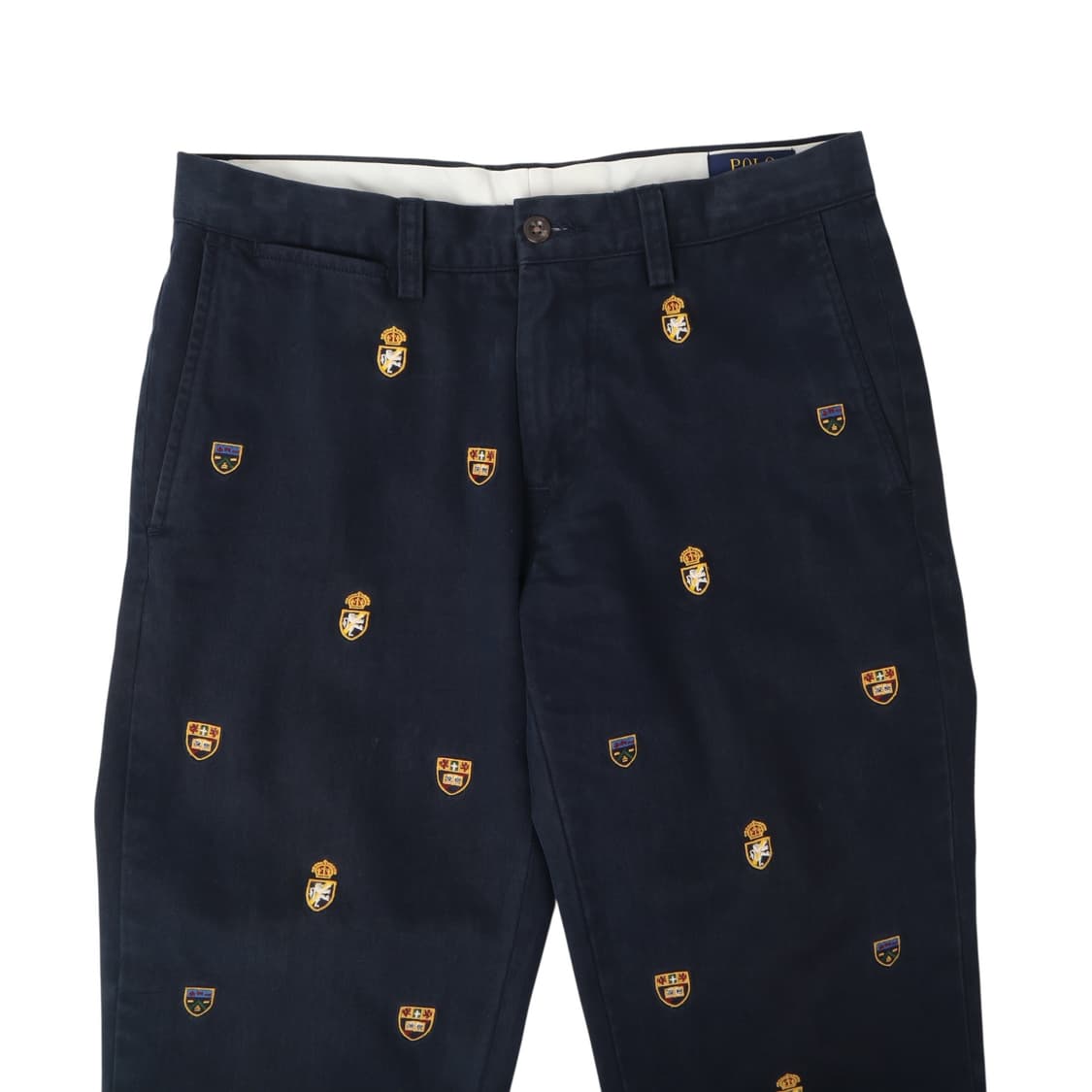 폴로 랄프로렌 쉴드 엠브로이드 로고 네이비 코튼 팬츠 상품이미지2