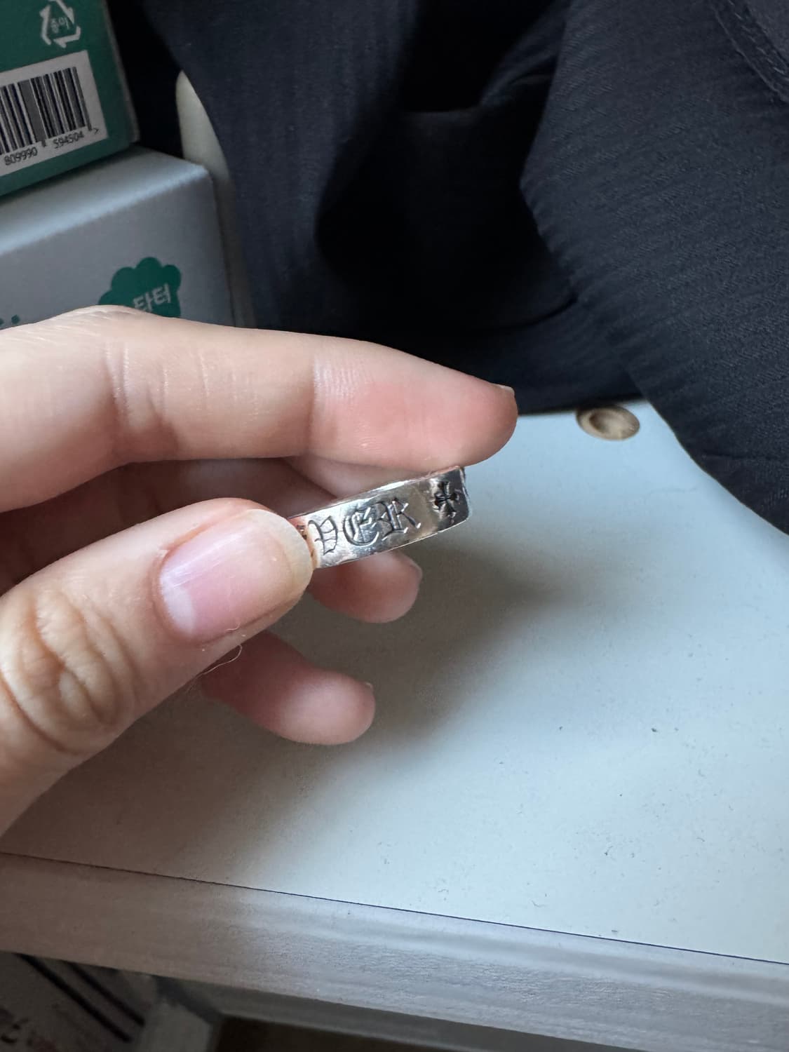 크롬하츠 스페이서 포에버링 6mm 실버 반지 상품이미지1