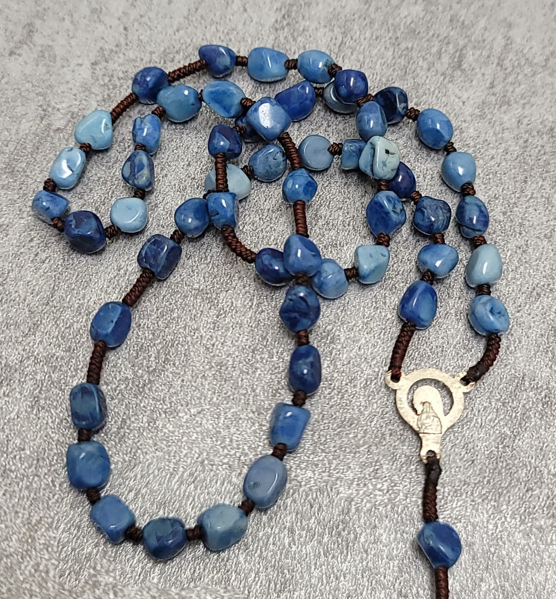 Blue stone 십자가목걸이 로자리오 상품이미지8