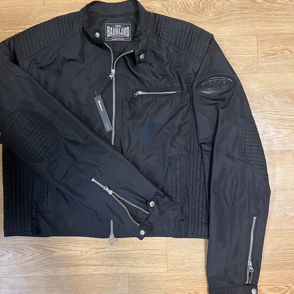 새상품) 배드블러드 스카드 레이서 크롭 바이커 라이더 자켓 상품이미지8