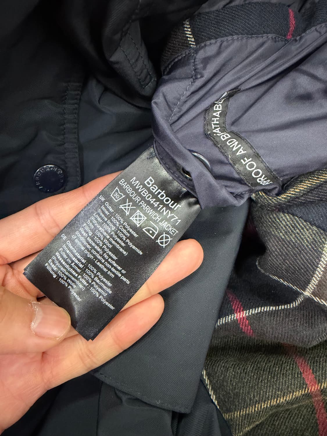 정품) 바버 남성 엘보가죽 코듀로이 이중자켓 XXL 상품이미지8