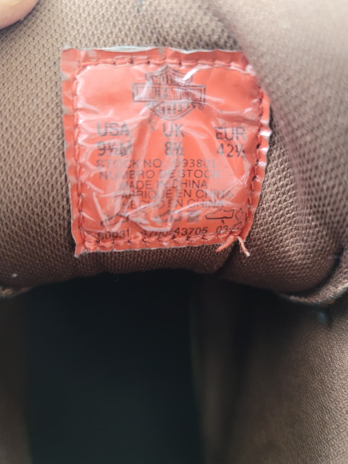 할리데이비슨 가죽 바이크 스니커즈(워커) 275사이즈 

 상품이미지8