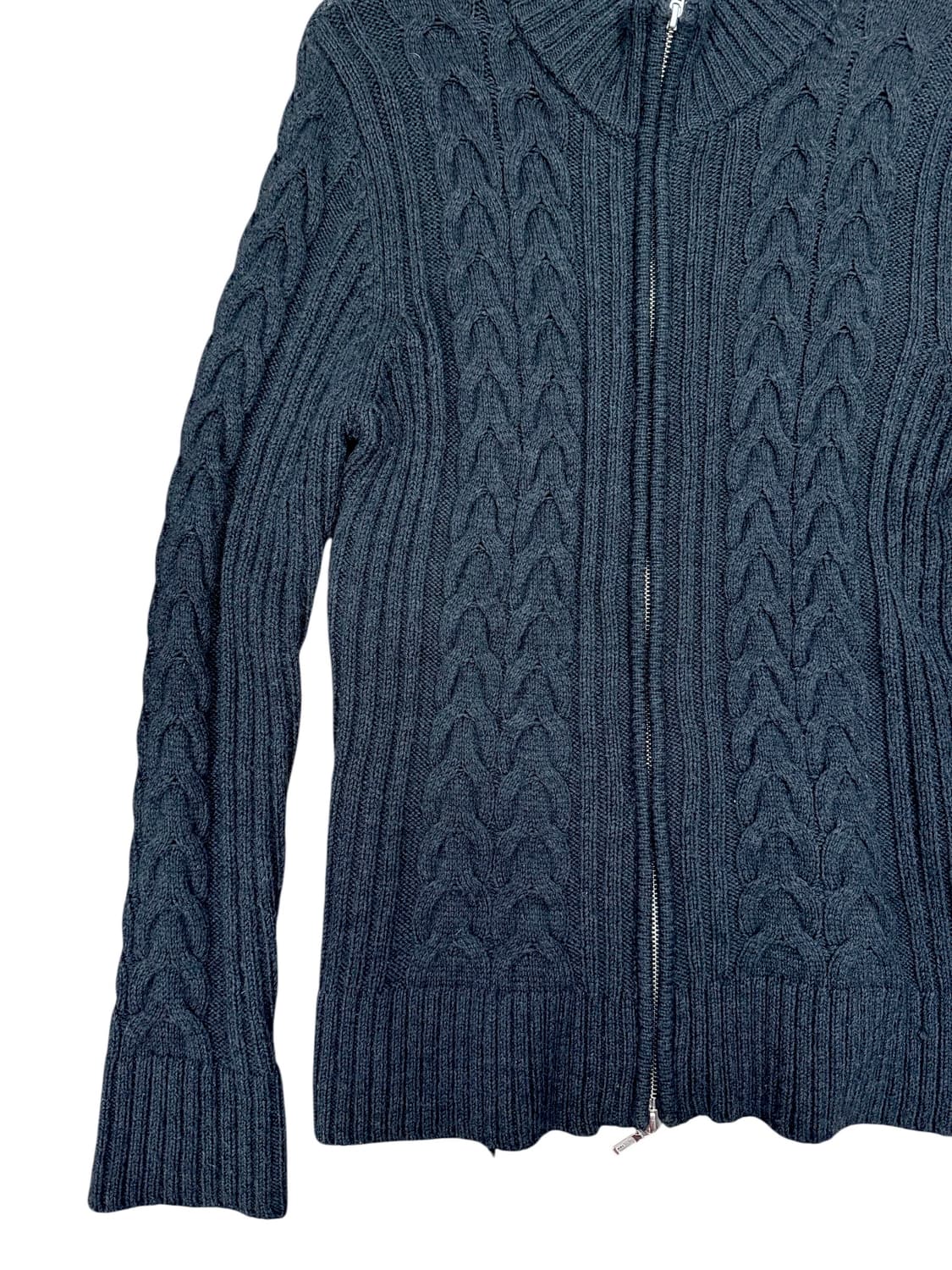 COMME CA ISM Cable Knit Zip-Up Cardigan 상품이미지3