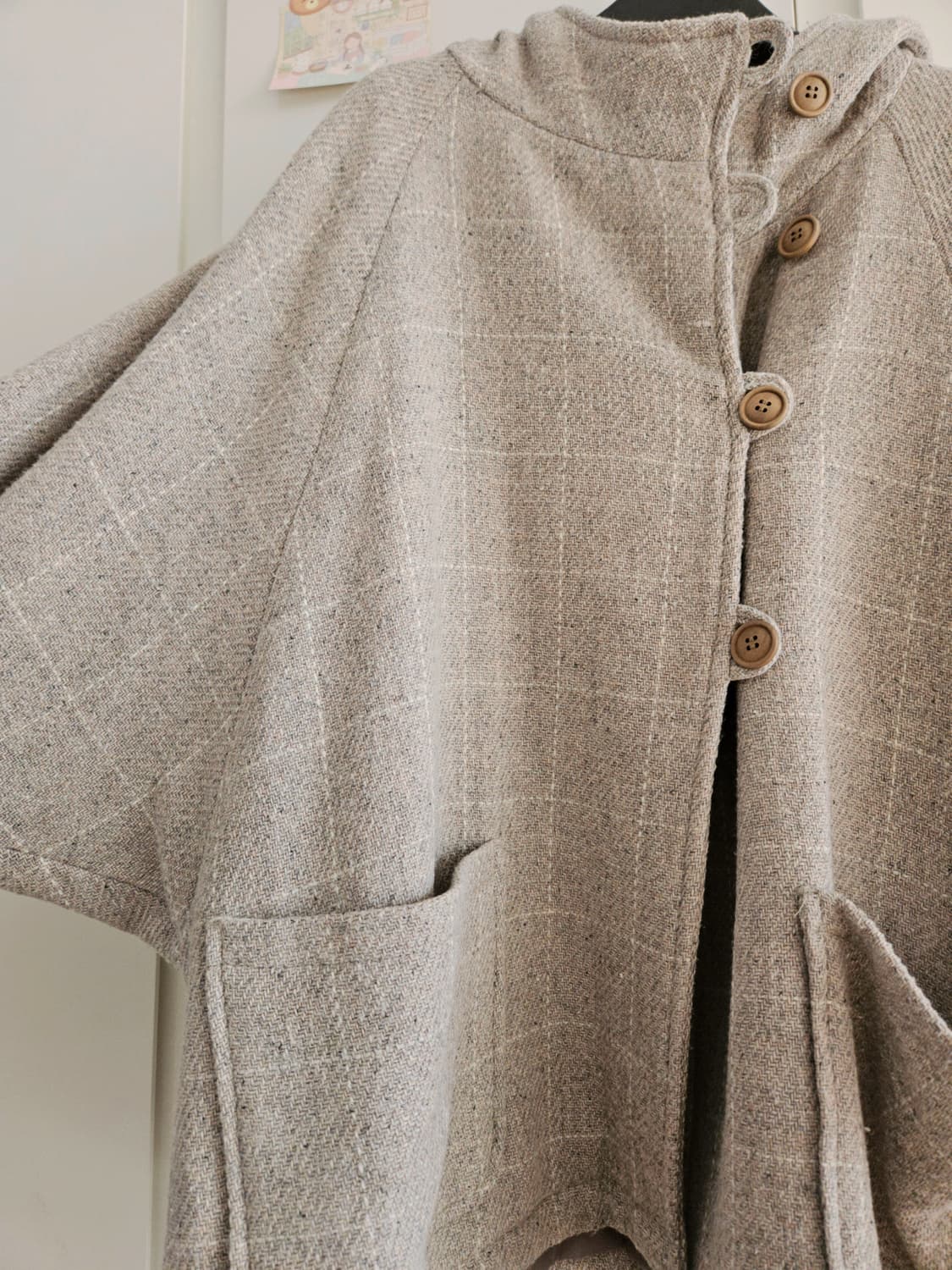 빈티지 사만사모스 sm2 후드코트 판초핏 케이프 상품이미지7