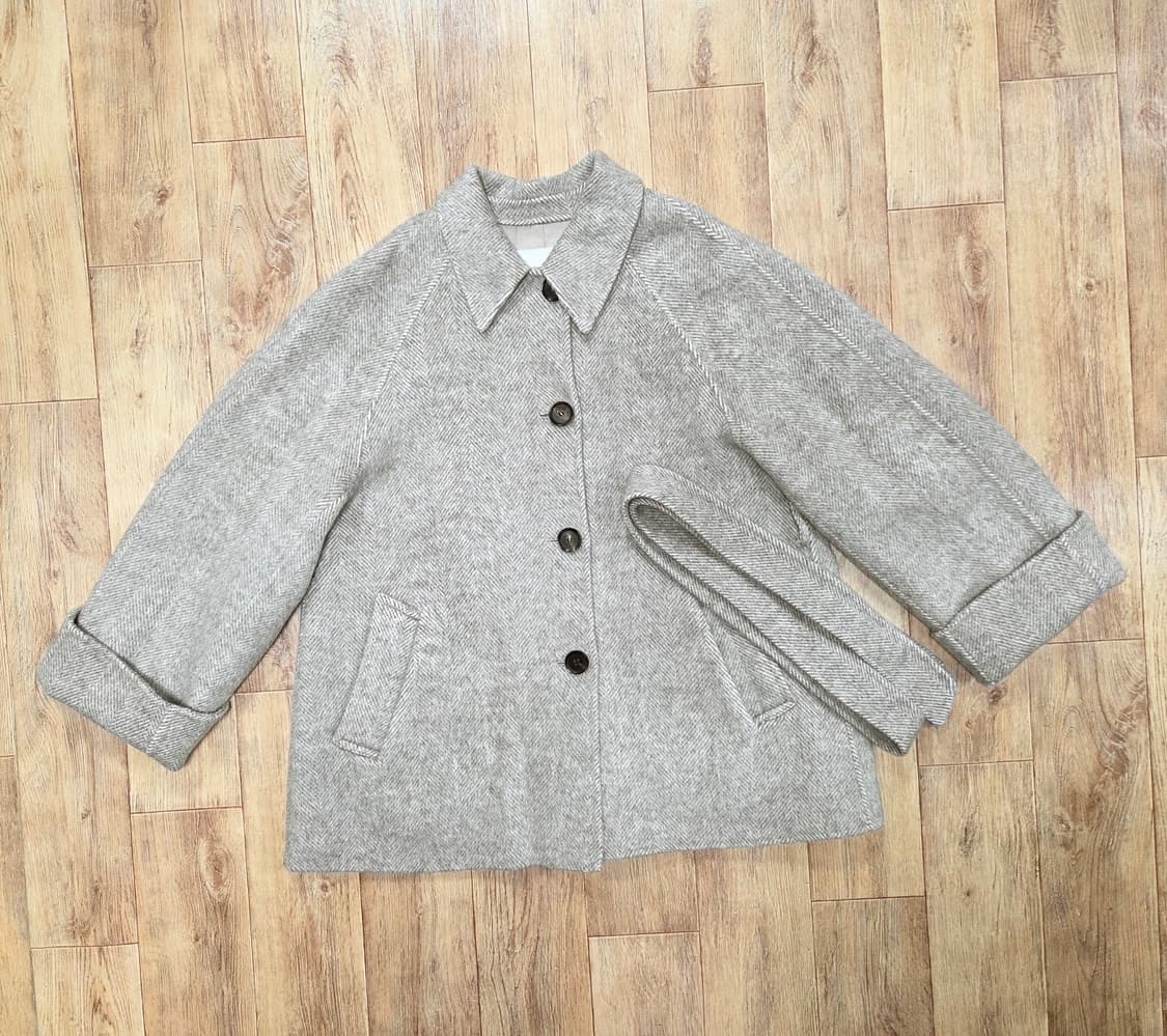 모한(MOHAN) TWF 알파카 세미 더블 하프코트 프리사이즈 상품이미지7