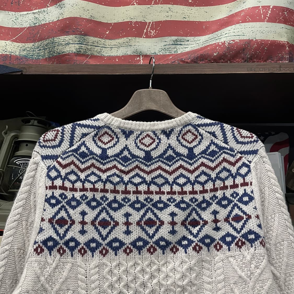 브룩스 브라더스 이탈리안 얀 페어 아일 케이블 니트 스웨터 상품이미지4