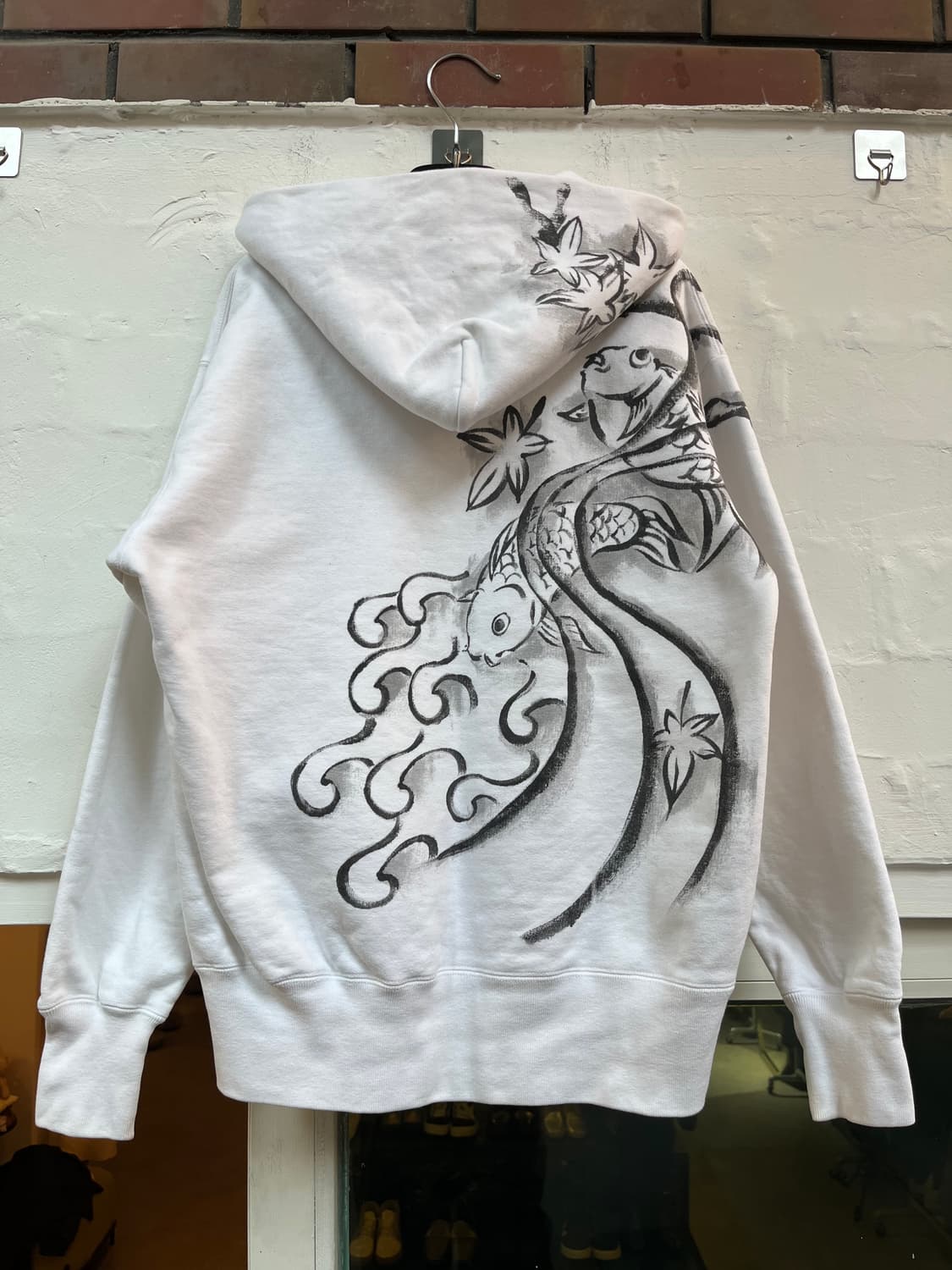 Matildy 재패니즈 그래픽 화이트 후드집업 S 상품이미지7