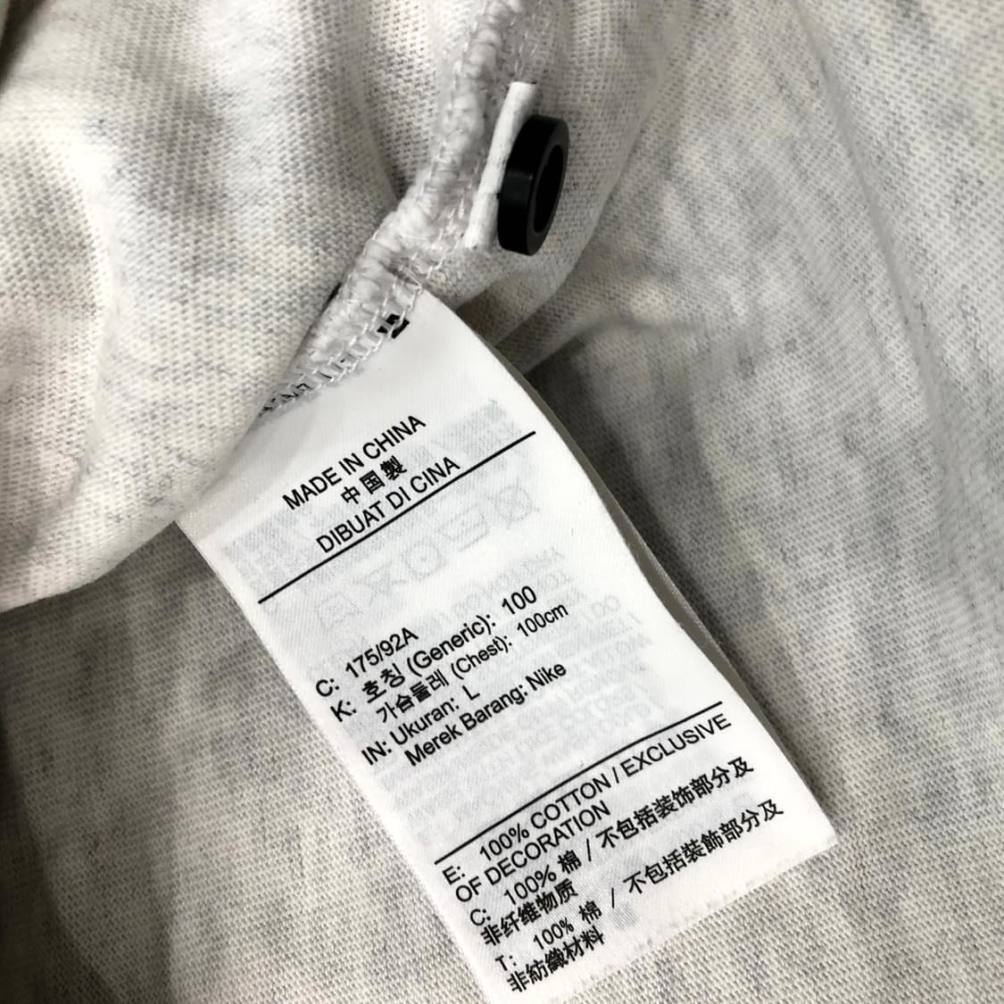 L 나이키 링거 카라 반팔 티셔츠 상품이미지5