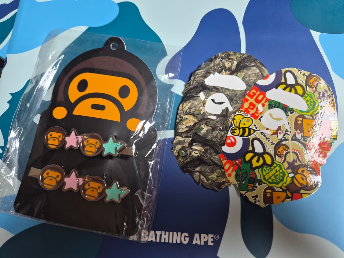 베이프 정품 베이비 마일로 헤어 클립 셋트 머리핀 상품이미지2