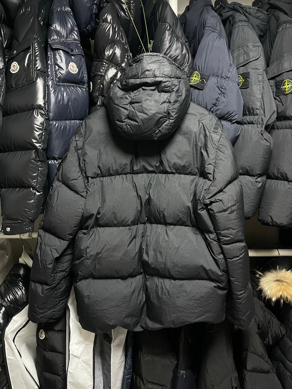 [L사이즈] 22FW 스톤아일랜드 가먼트다잉 크링클랩스 패딩 상품이미지5