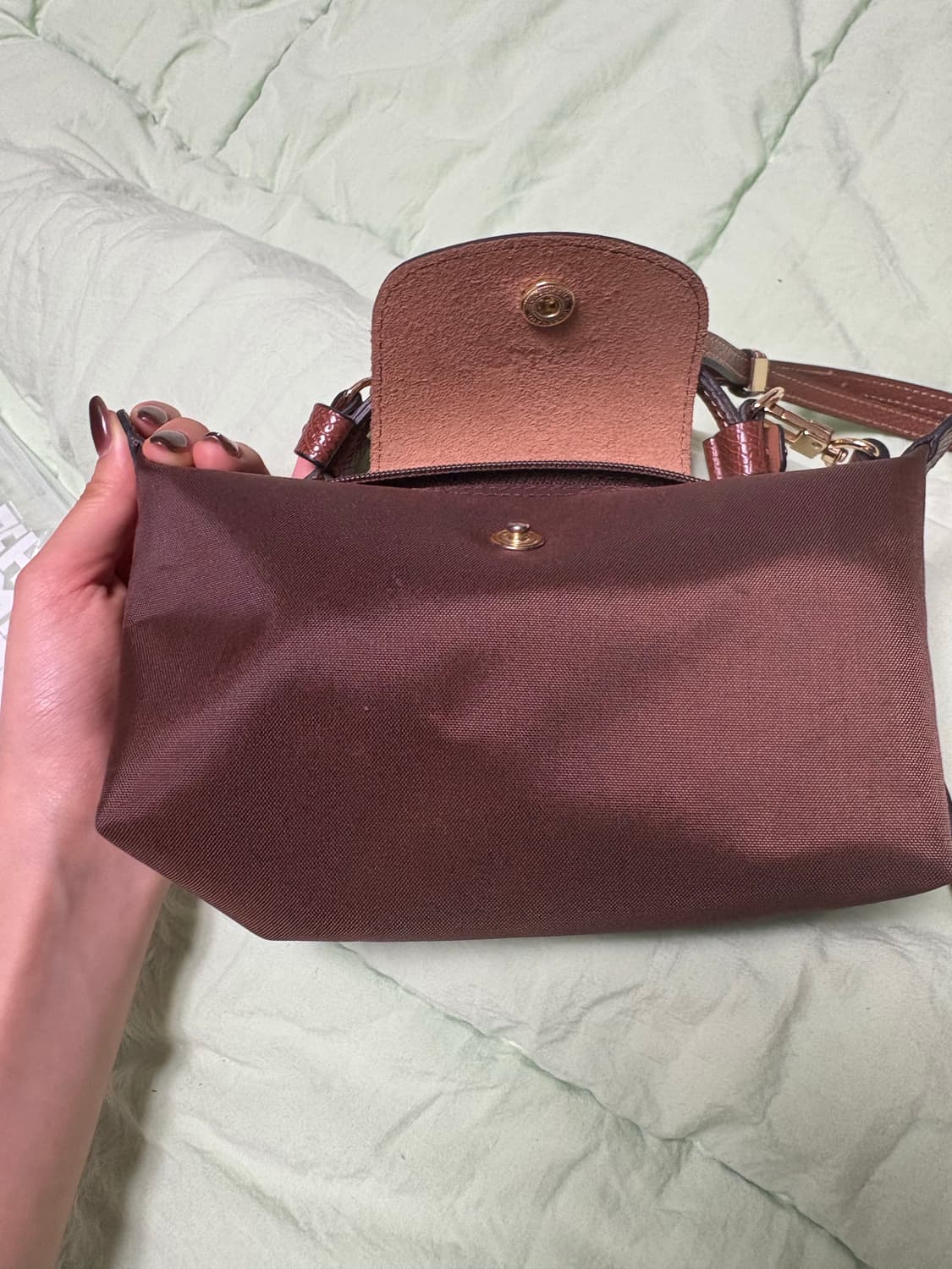 롱샴 미니백 브라운 상품이미지2