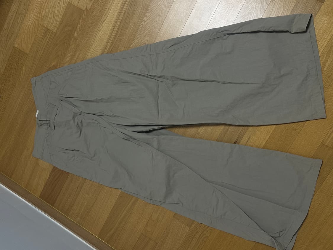 Treeming Bird 회색 와이드 팬츠 상품이미지1