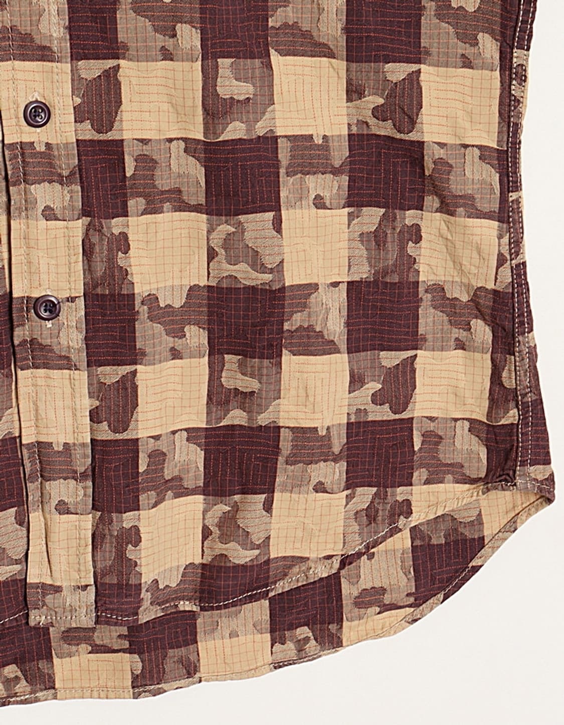 ABAHOUSE Check&Camo Shirts 상품이미지4