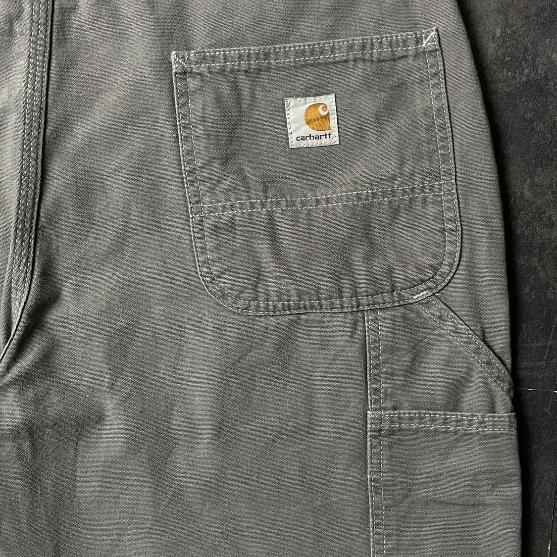 CARHARTT 칼하트B278 그레이캔버스 유틸리티 하프팬츠 A01093 상품이미지8