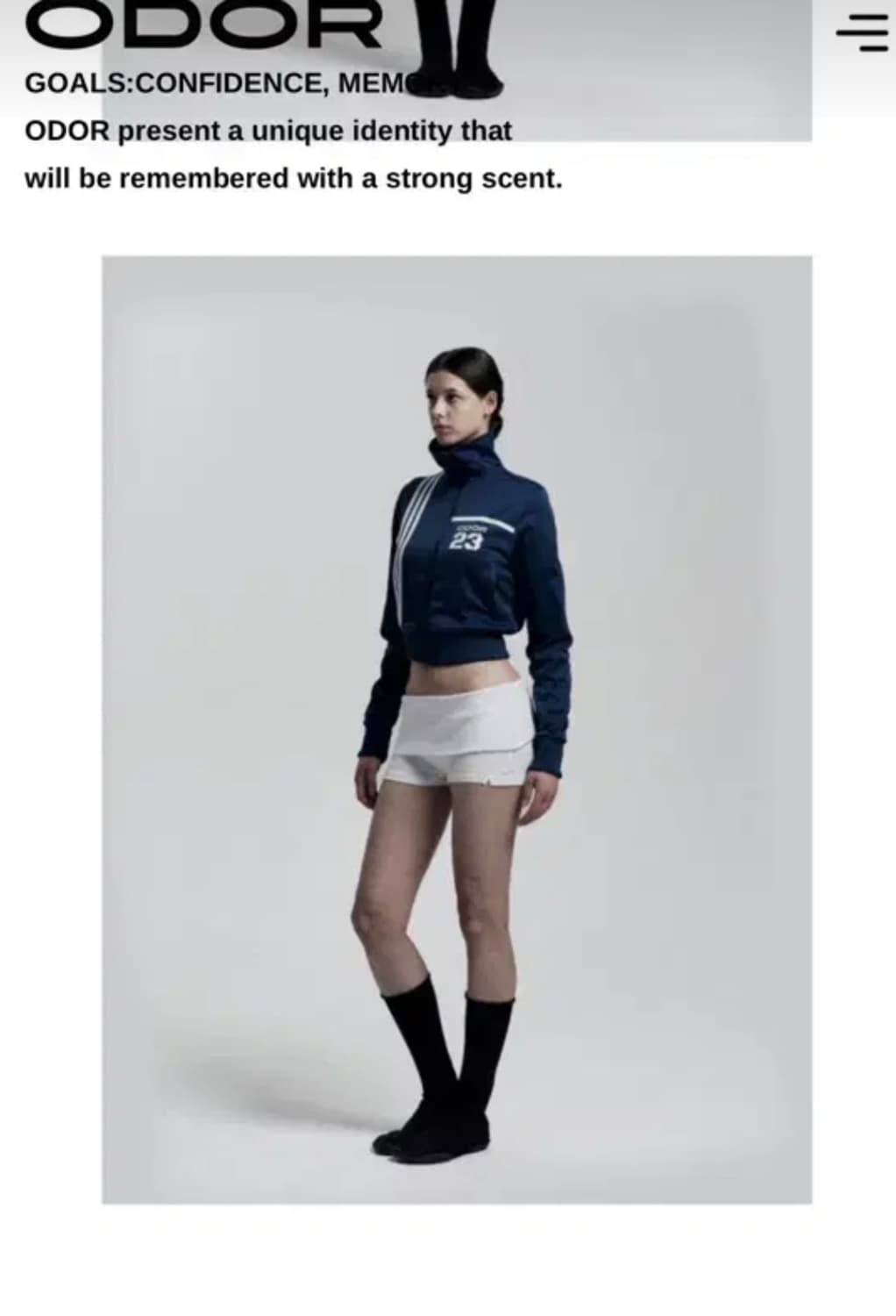 Odor line jersy zipup-blue 상품이미지3