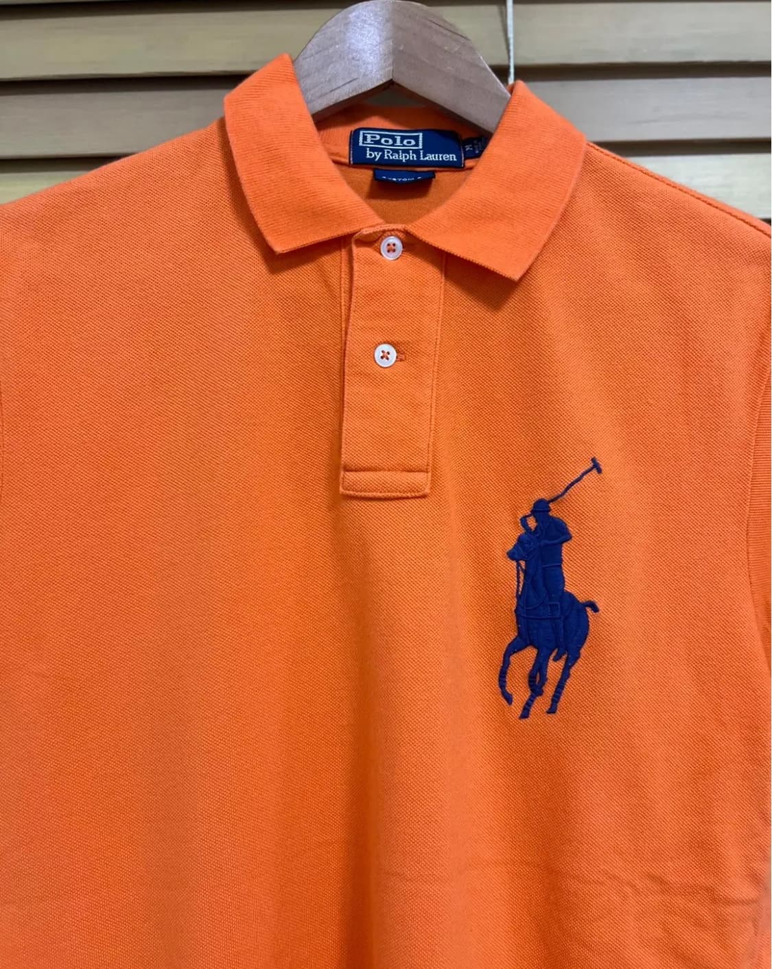 폴로랄프로렌 남성 오렌지 빅포니 PK카라반팔티셔츠 M 상품이미지1