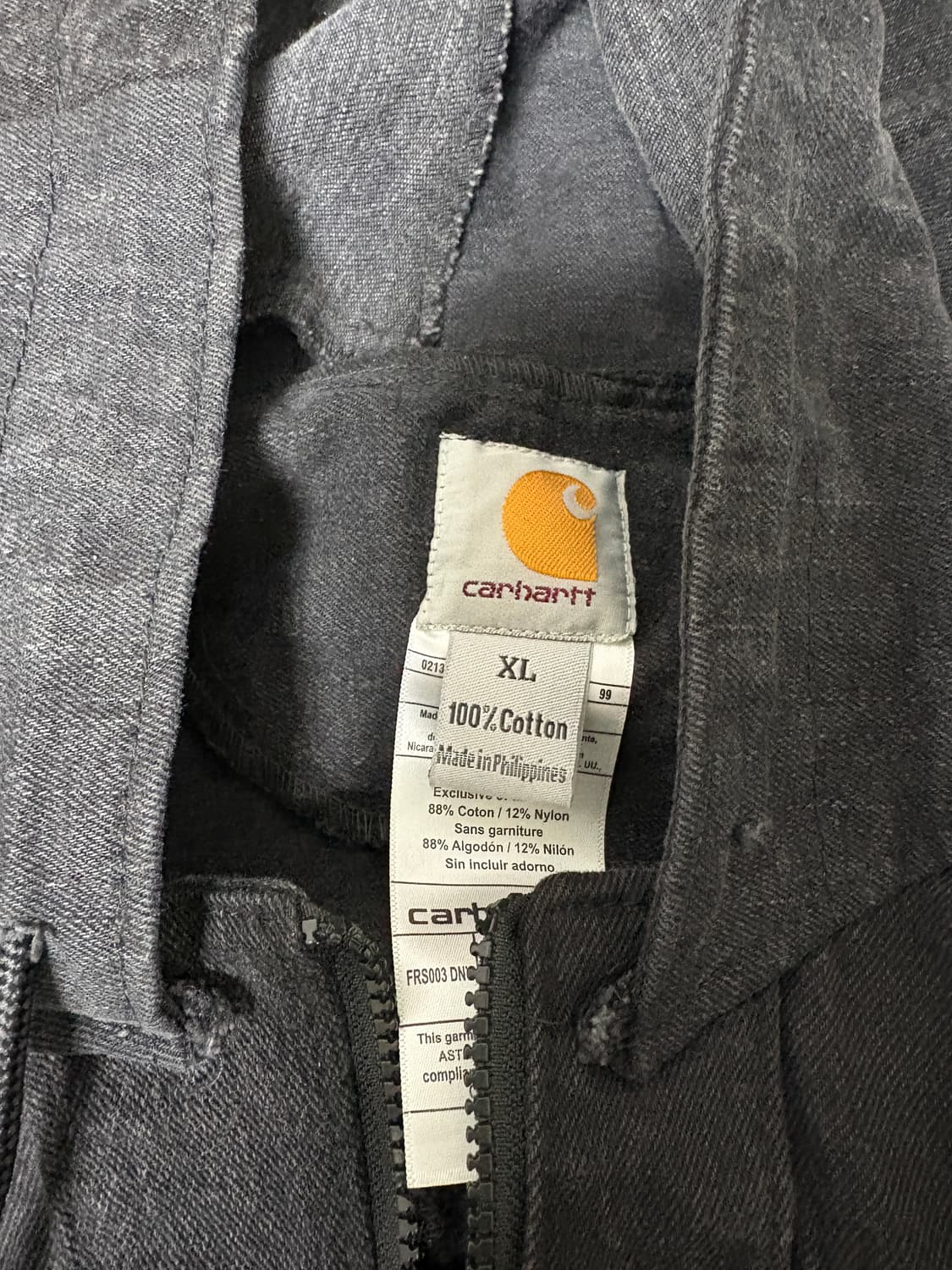 칼하트 흑청데님 후드자켓 상품이미지2