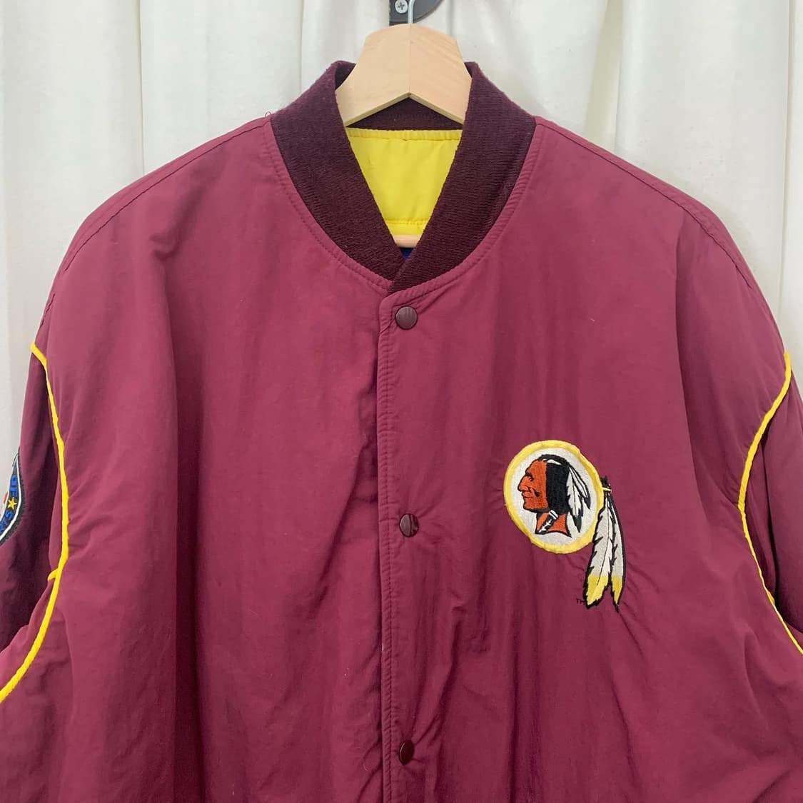 스타터 버건디 인디언 자수 NFL 블루종 자켓 상품이미지2