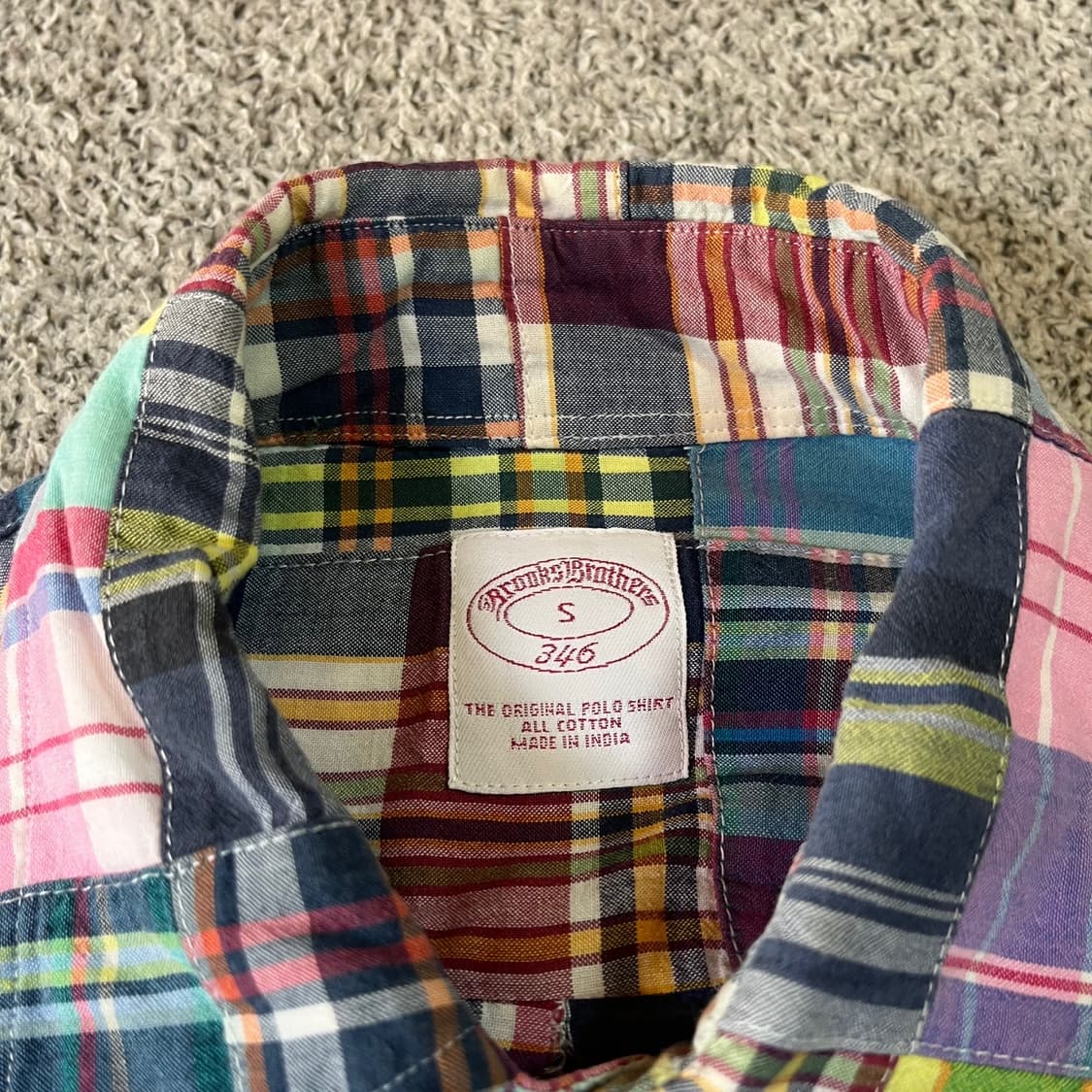 브룩스 브라더스 패치워크 셔츠  상품이미지4