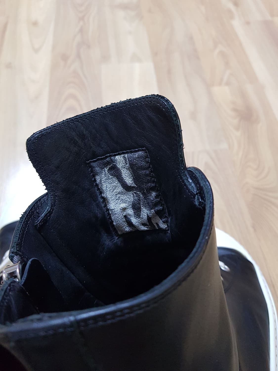 릭오웬스 라몬즈 하이탑 스니커즈 블랙 상품이미지8