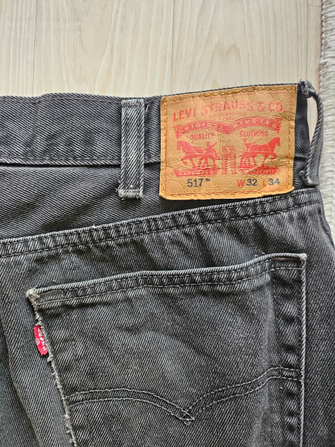 리바이스 흑청517 데님팬츠 상품이미지8