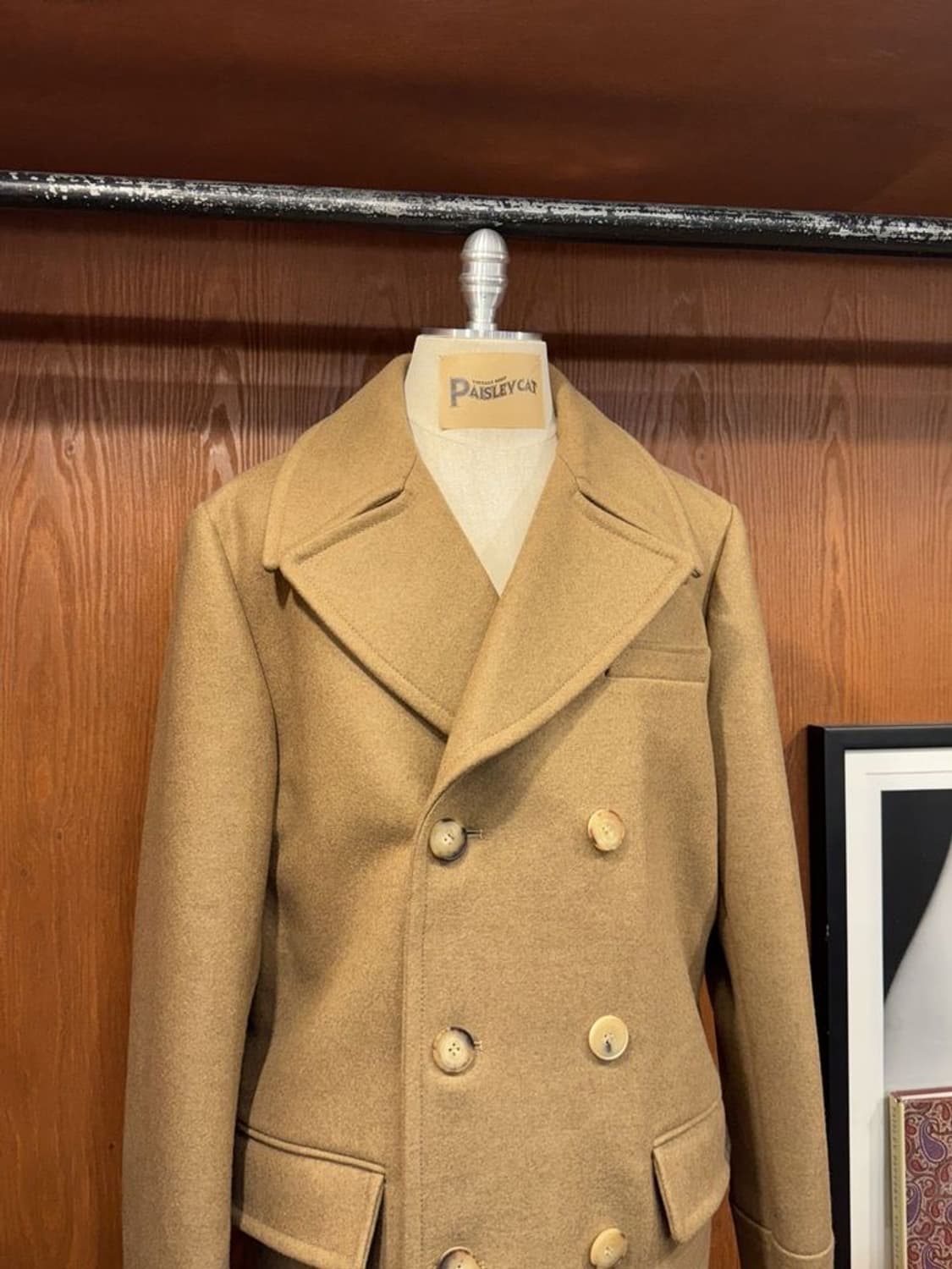 발리 헤비멜튼 울 피코트 상품이미지2