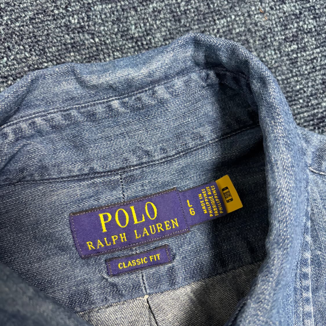 폴로 랄프로렌 클래식핏 샴브레이 셔츠 상품이미지5