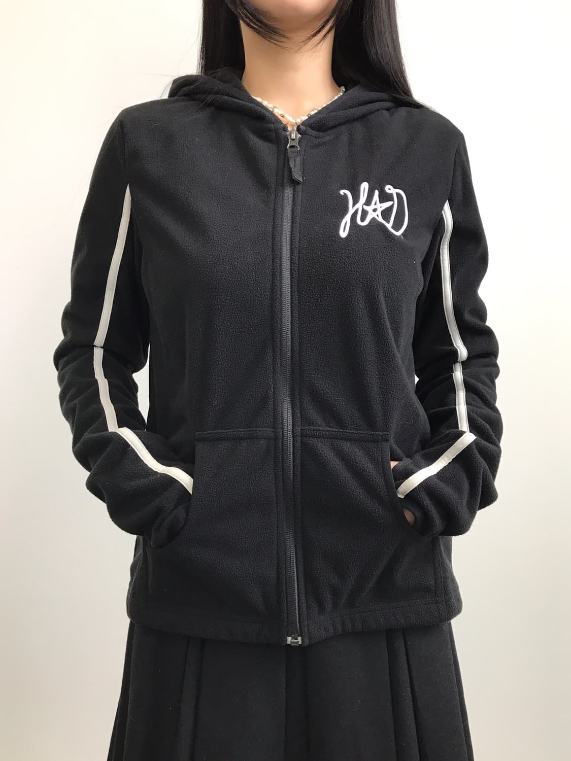 'Harley-Davidson' Black Fleece Zip-Up 상품이미지3