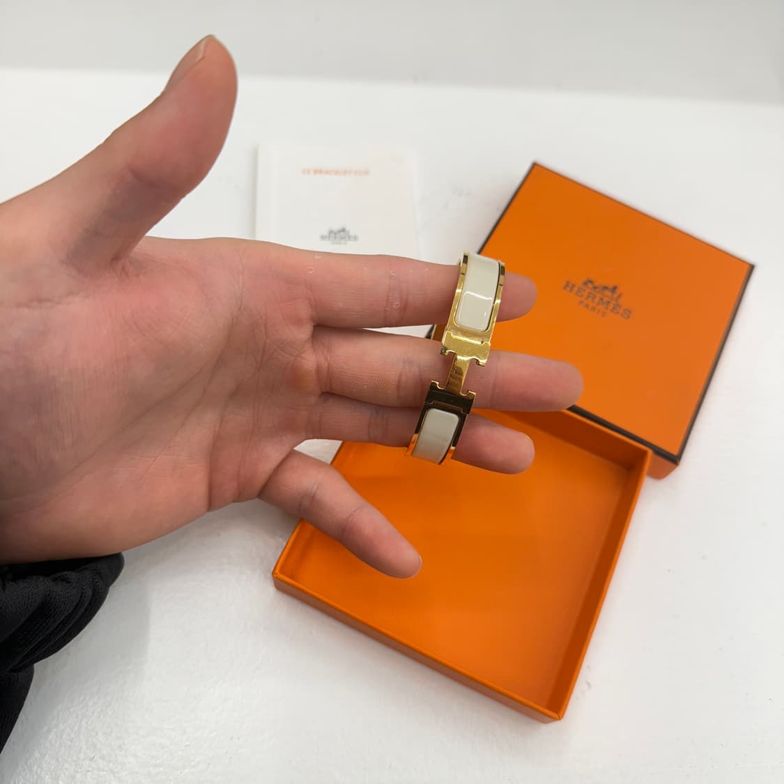 [pm] 에르메스 클릭아슈 화이트 골드 상품이미지2