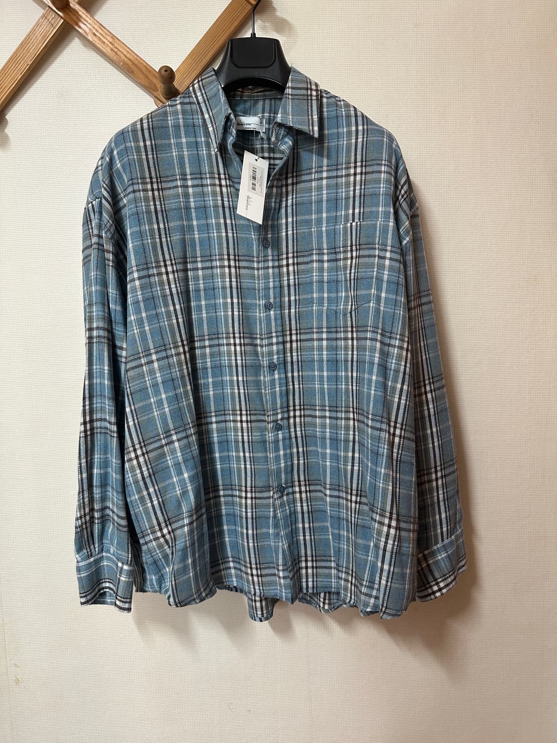 스탠다드에러 셔츠 딥블루 L 새제품 상품이미지1