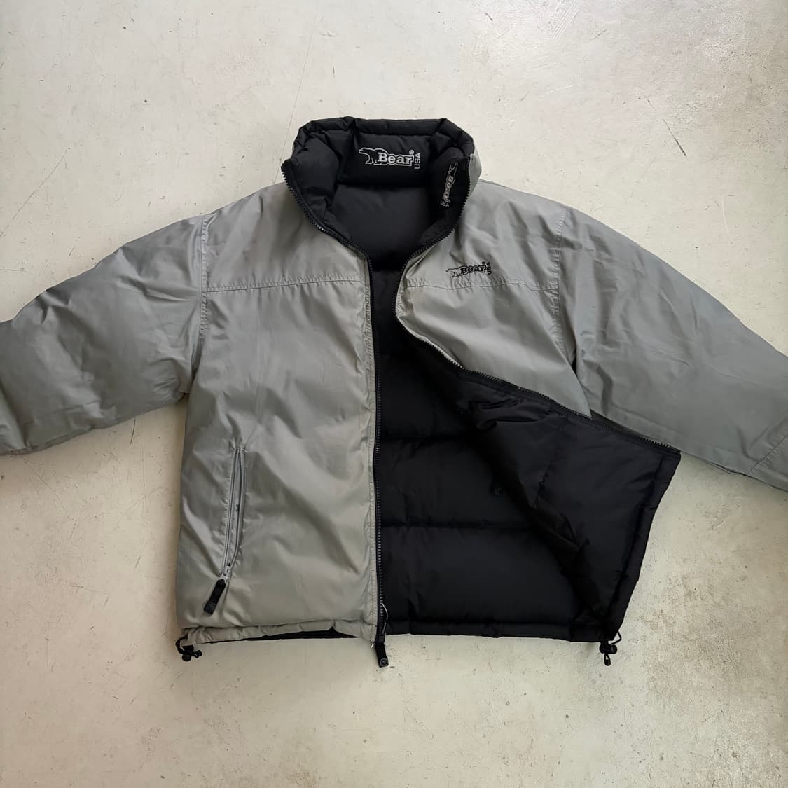 90s USA Bear 빈티지 리버시블 푸퍼 패딩 M 상품이미지7
