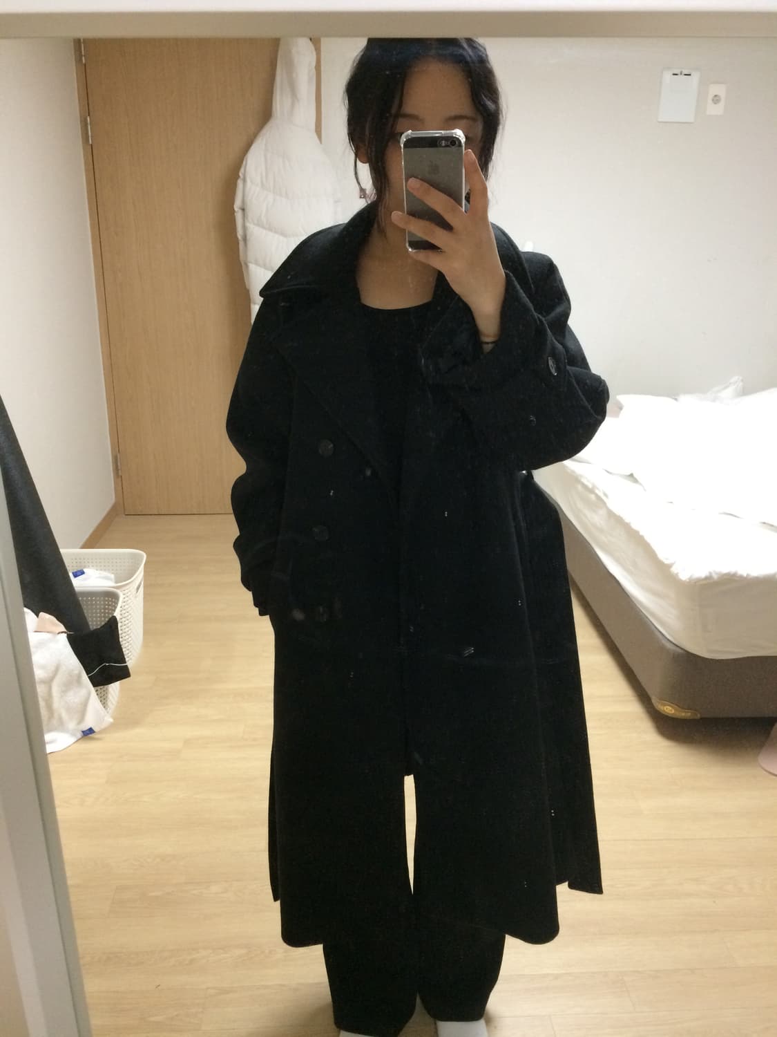 미쏘 울 롱코트 겨울트렌치코트 상품이미지2