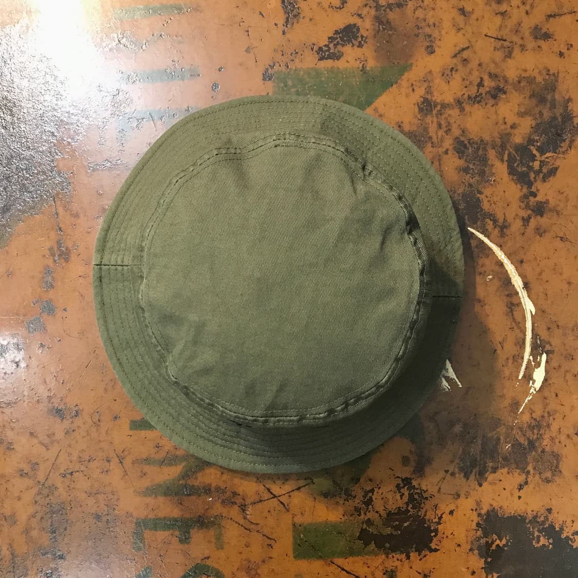 아비렉스 카키 알파벳 로고 버킷햇 벙거지 모자 남녀공용 상품이미지2