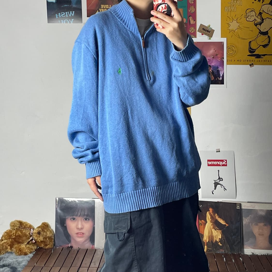 [2XL]POLO 폴로 니트 반집업 상품이미지5