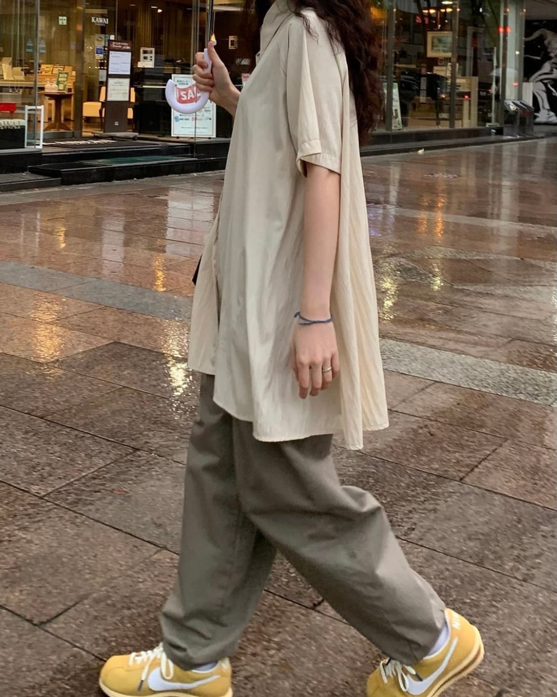 미리내로 르나이 셔츠 원피스_베이지 상품이미지5