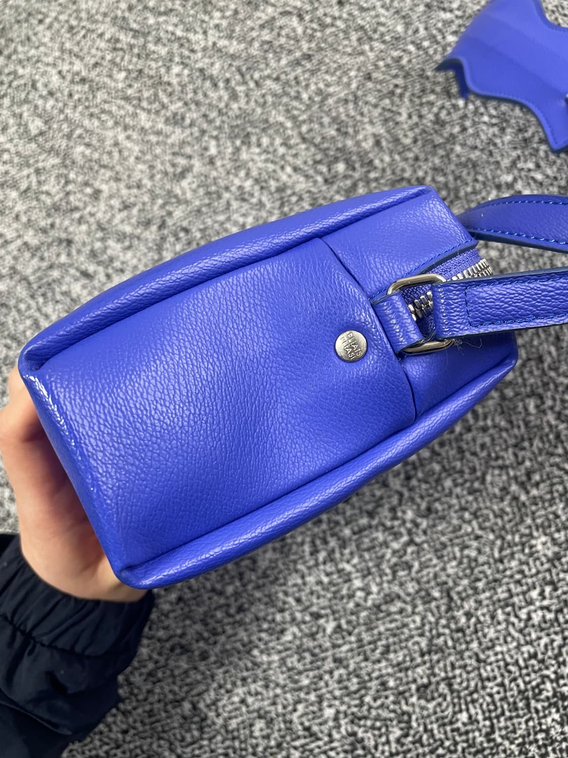 빈티지9. ISSEY MIYAKE 플리츠 플리즈 숄더백 크로스백 블루 상품이미지7