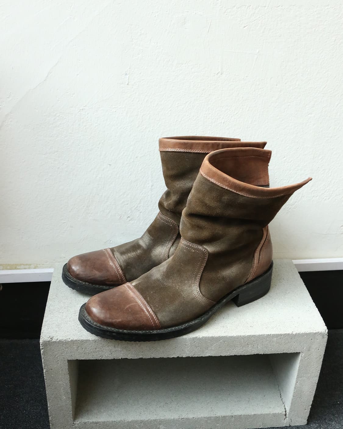 훕데두 레더 앵클 부츠 상품이미지1