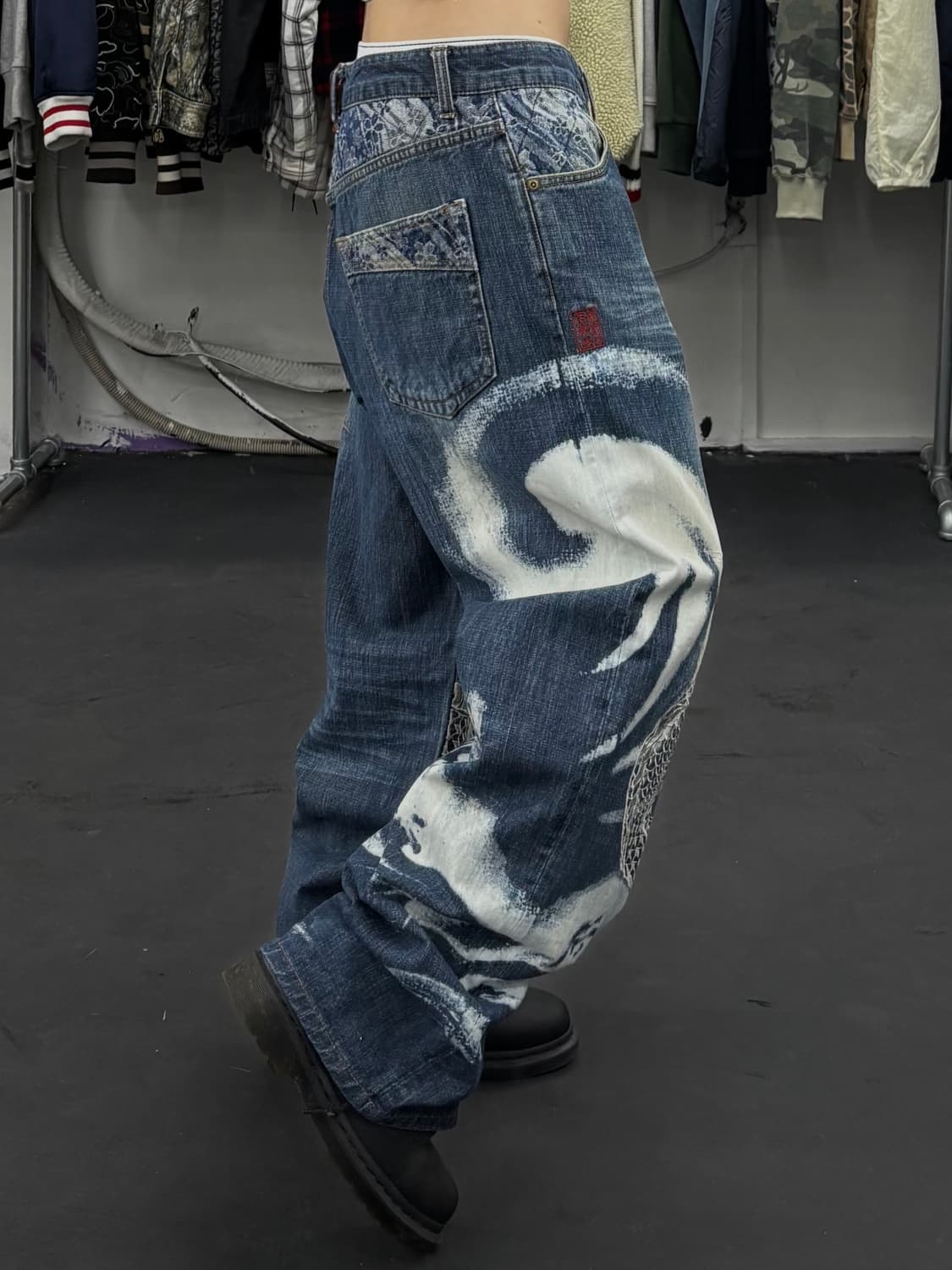 카라쿠리 타마시 오리엔탈 드래곤 데님팬츠 상품이미지5