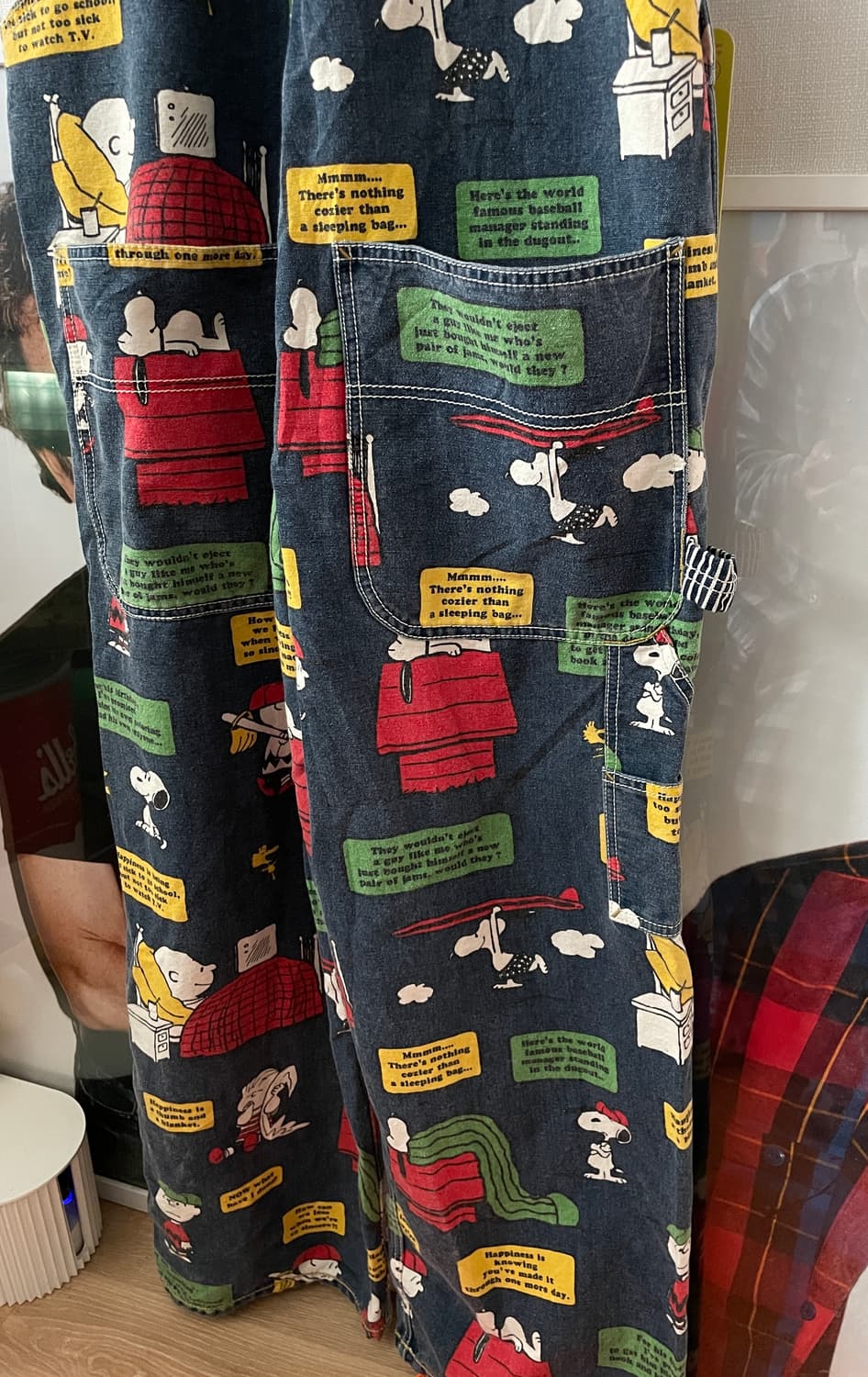 빈티지 부푸우 x 스누피 데님 오버롤 상품이미지5