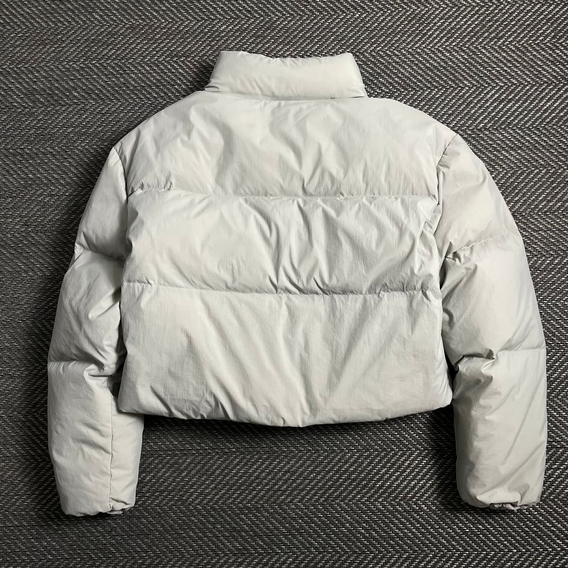 코드그라피 우먼스 덕 다운 푸퍼 크롭 패딩 그레이 y 4356 상품이미지6