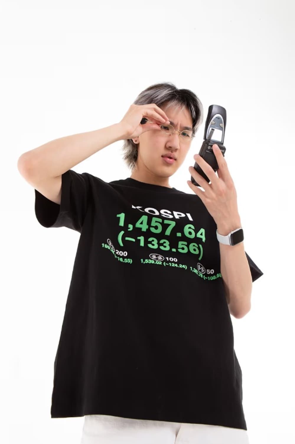 다다 x 하이츠 코스피 하한가 티셔츠 XL 상품이미지1
