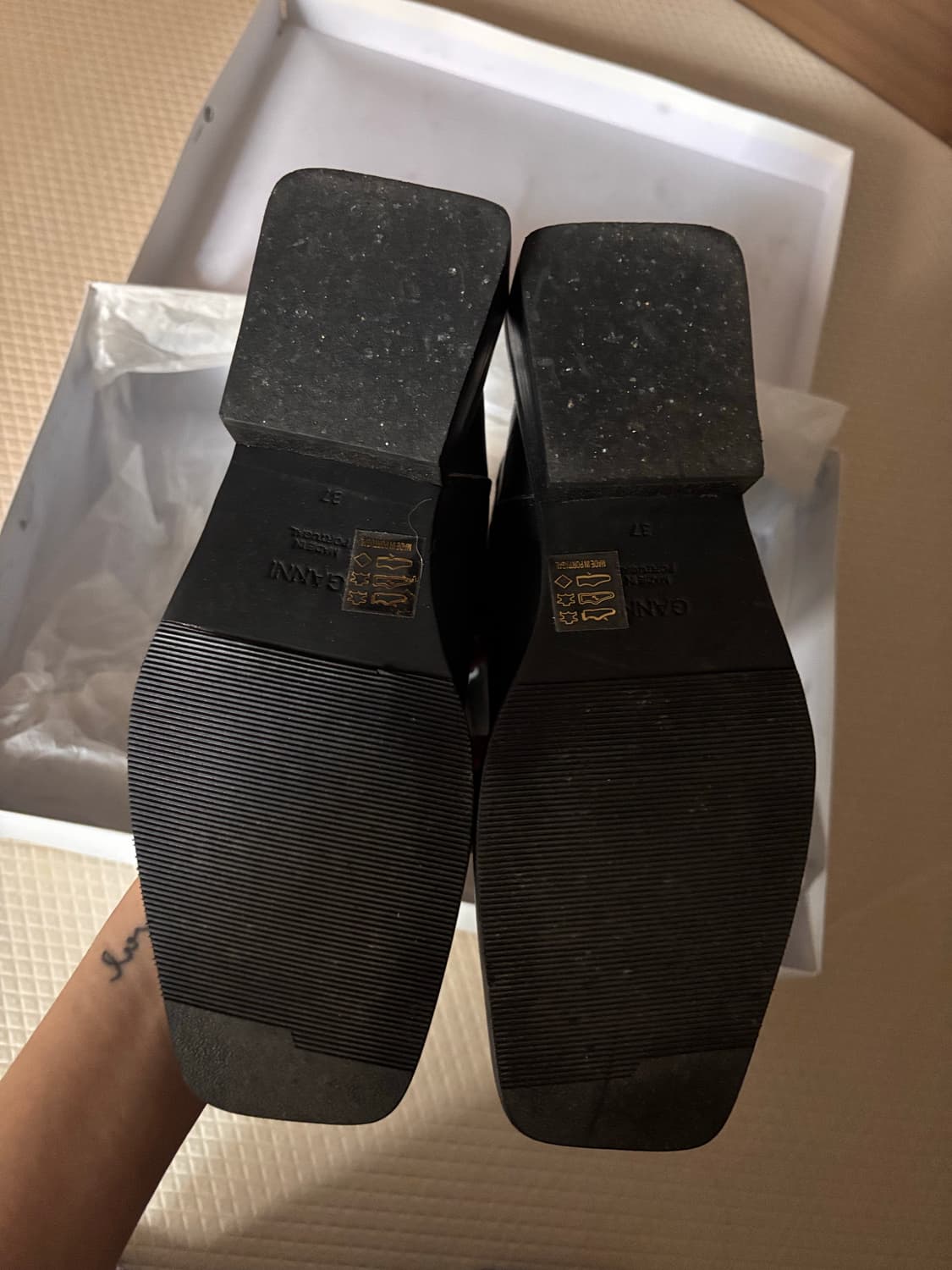 GANNI 가니부츠 mc 미들 데미지 부츠 37 상품이미지4