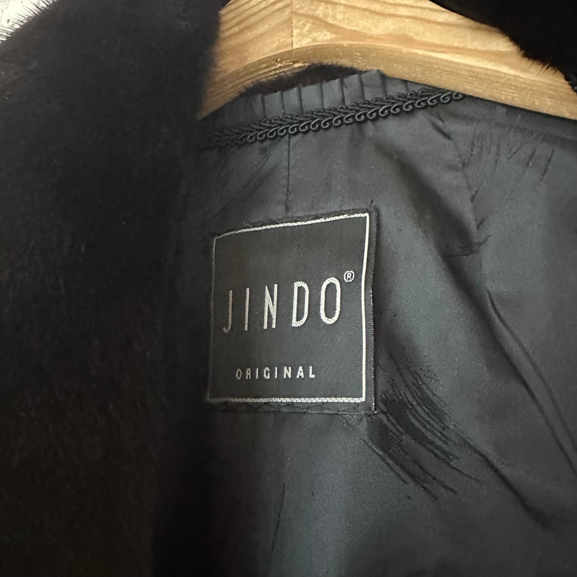 우먼100 진도 블랙글라마 밍크 코트 블랙 브라운 상품이미지3