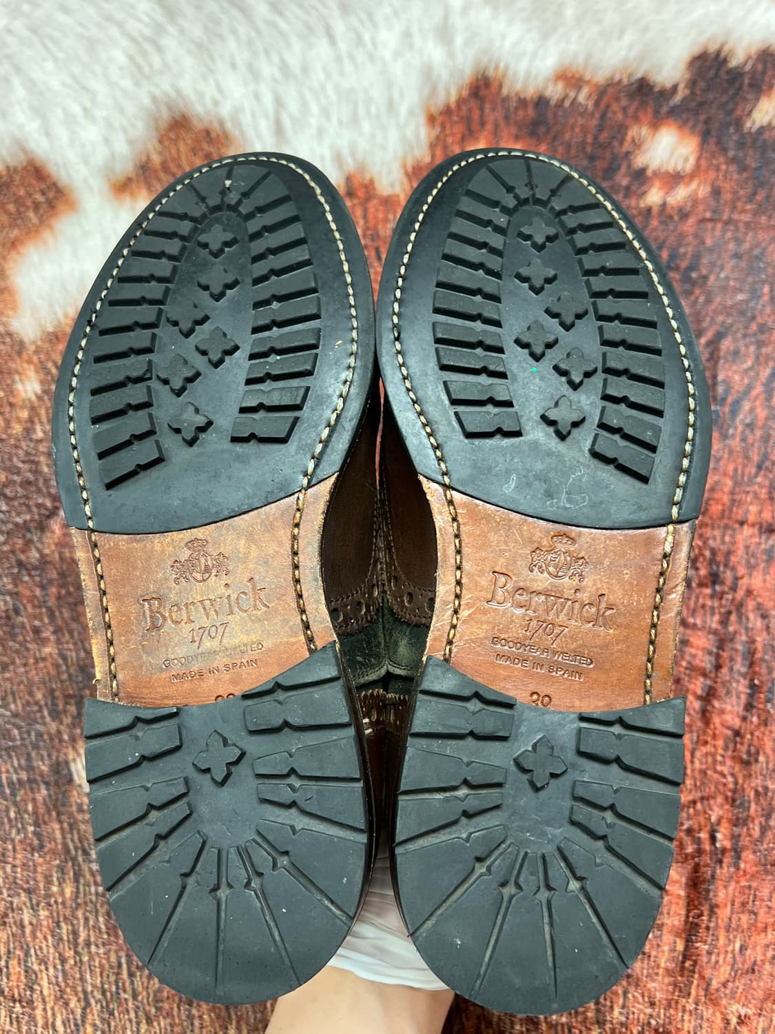 [39] Berwick 버윅 그린 브라운 브로그 윙팁 로퍼 상품이미지7