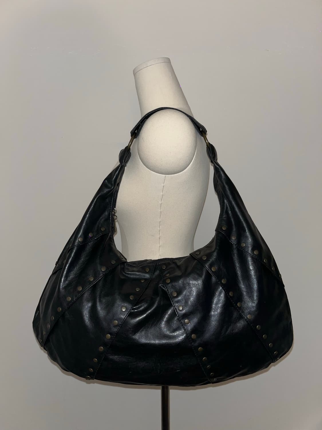 Black Big Shoulder Bag 상품이미지5