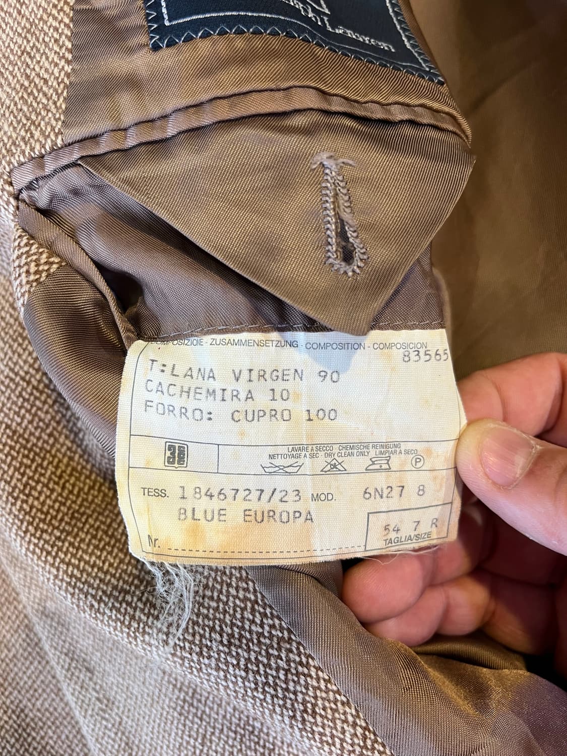 폴로 랄프로렌 울 캐시미어 블레이져(이탈리아제) 상품이미지6