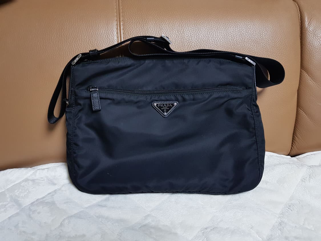 프라다 삼각로고 나일론 숄더백 크로스백 블랙 1bc421 상품이미지2