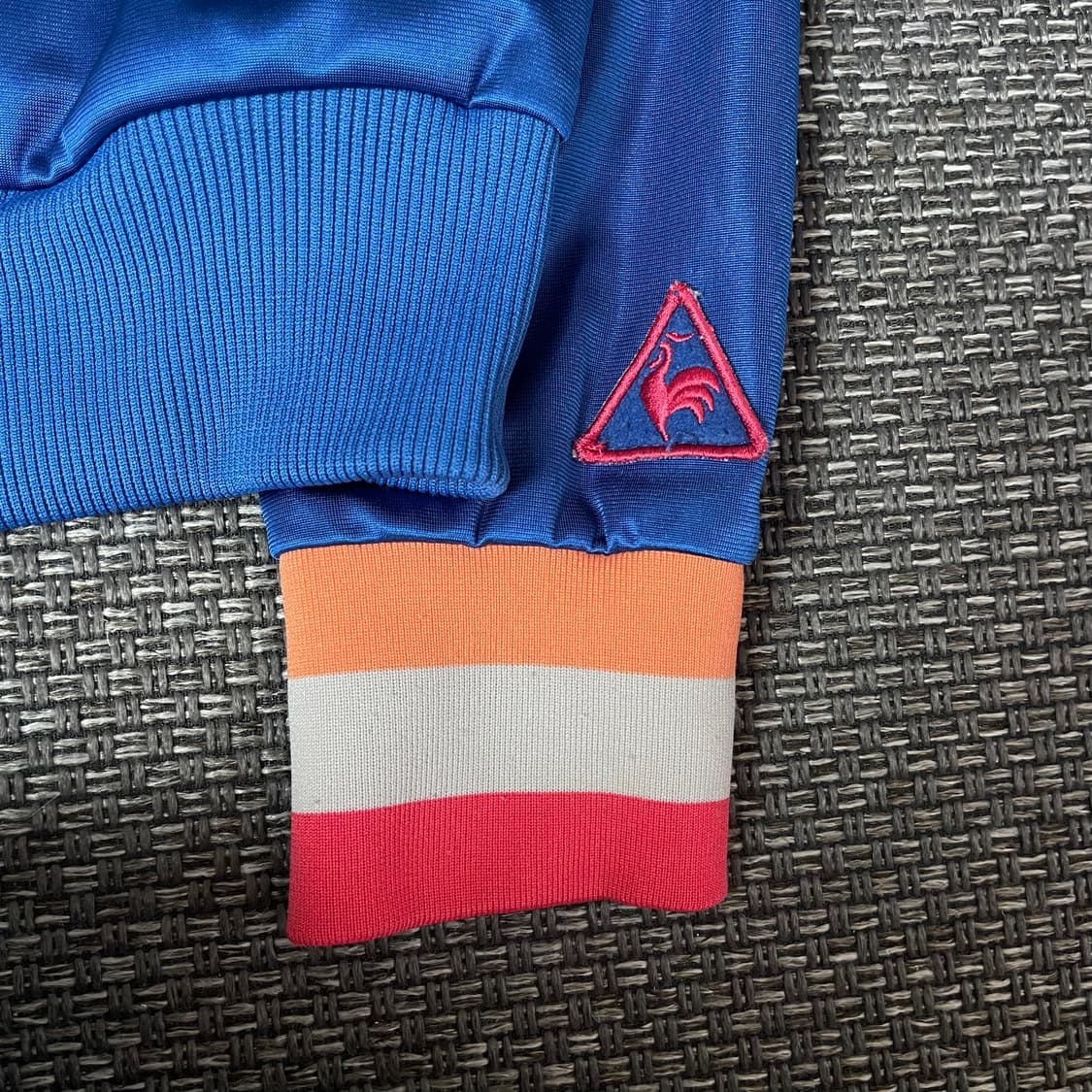 르꼬끄 배색 패치로고 블루 트랙탑 상품이미지6