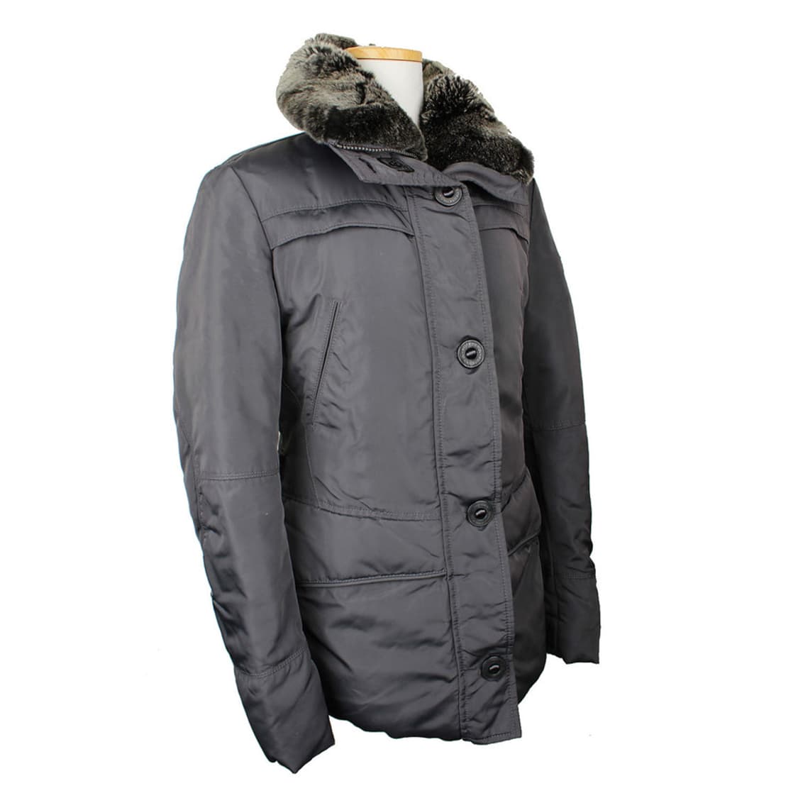 퓨테리 그레이 렉스 퍼 카라 구스다운 패딩점퍼(42) 상품이미지2