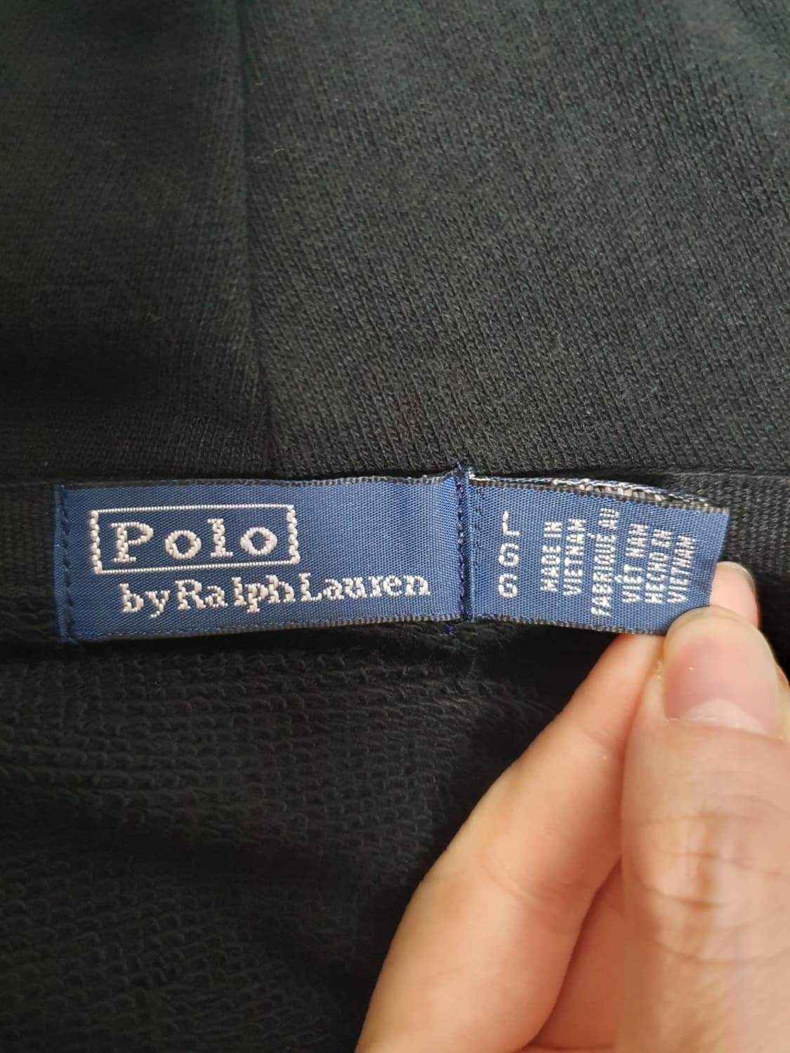 폴로랄프로렌 여성용 후드 집업 블랙 L 상품이미지8